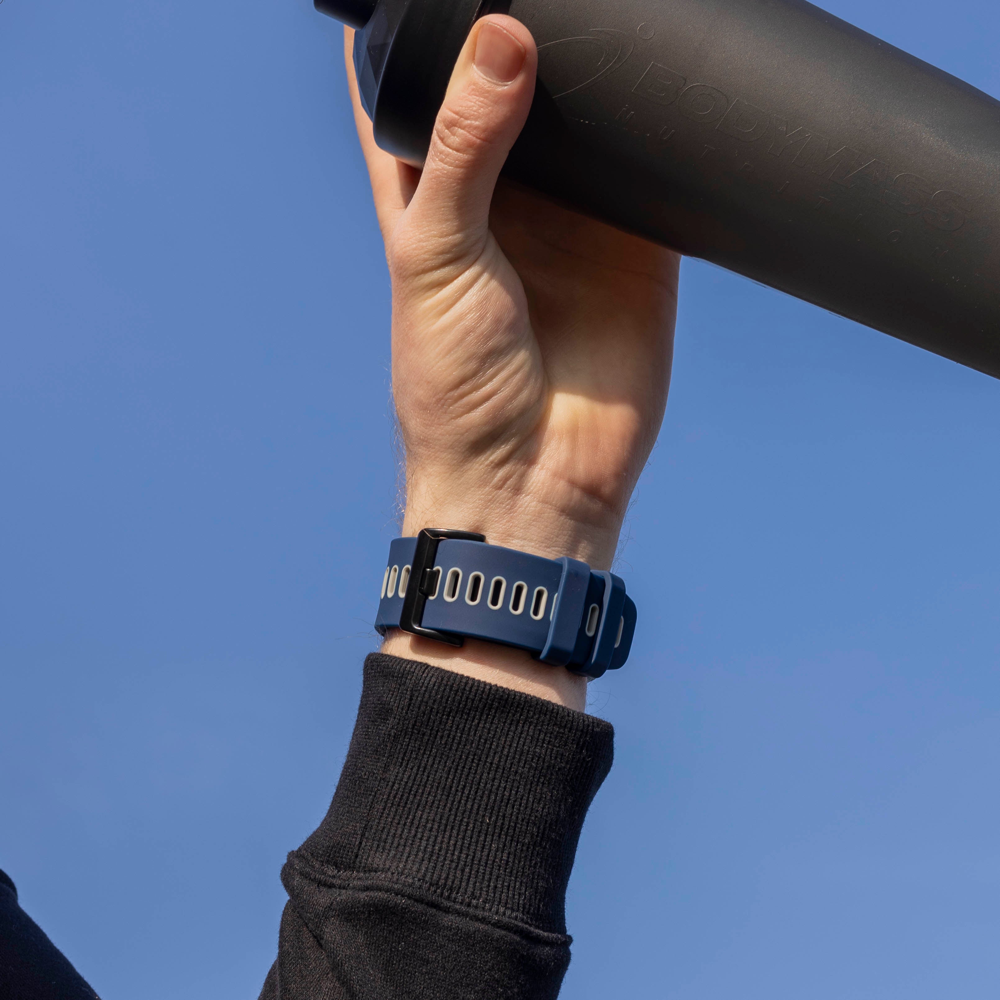 Garmin Quatix 3 / 6x / 7x Solar sport gesp band (blauw/grijs)