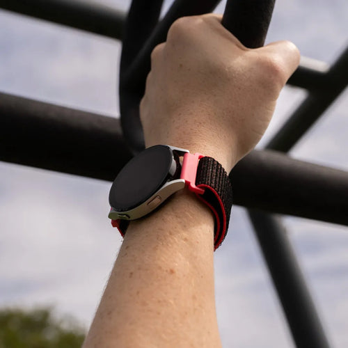 Gard Pro Health Smartwatch 2 nylon band (zwart/koraal)
