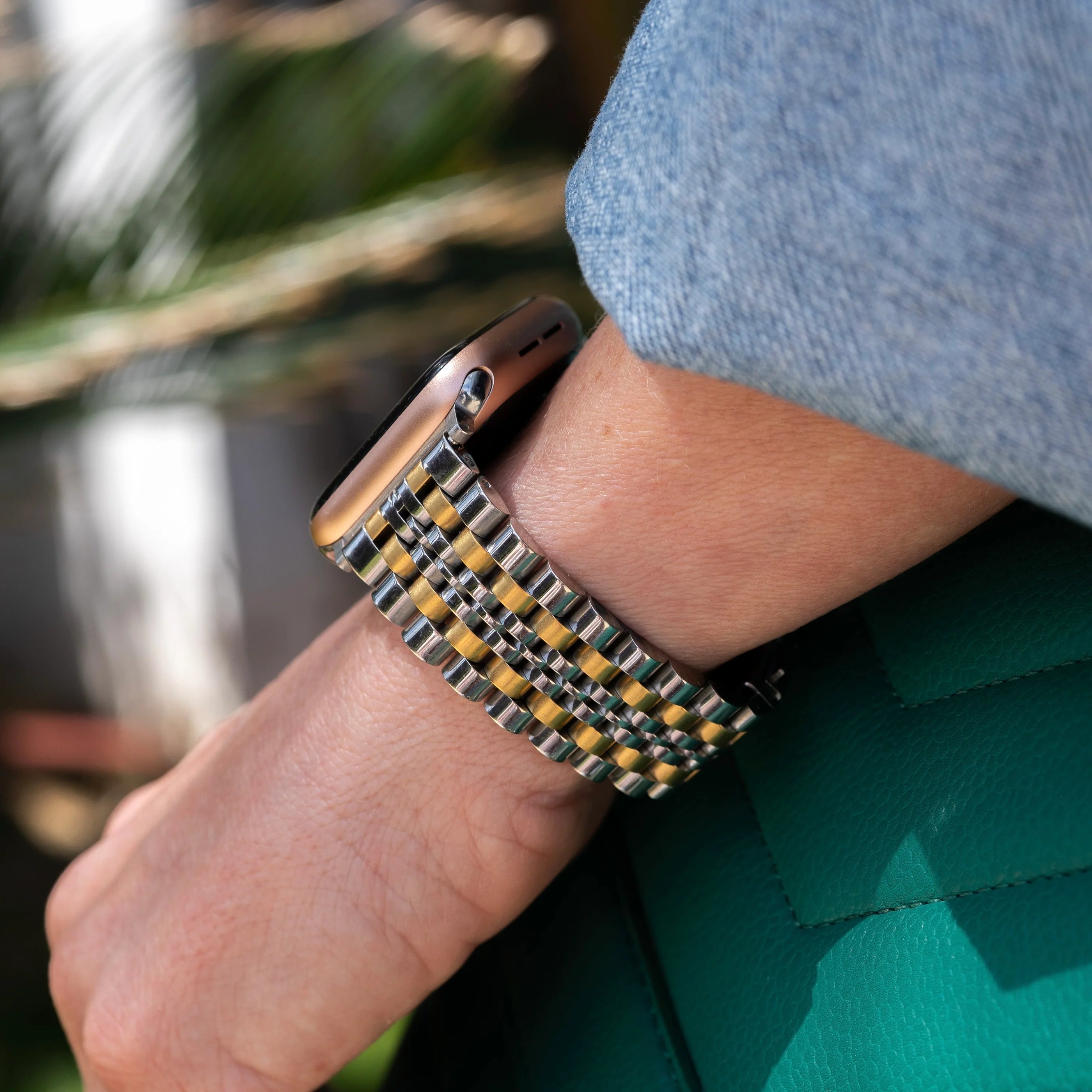 xoxo Wildhearts Apple Watch Steel Strap (Silver/Gold)