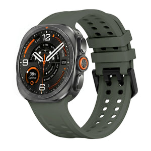 Samsung Galaxy Watch Ultra siliconen bandje (donkergroen)