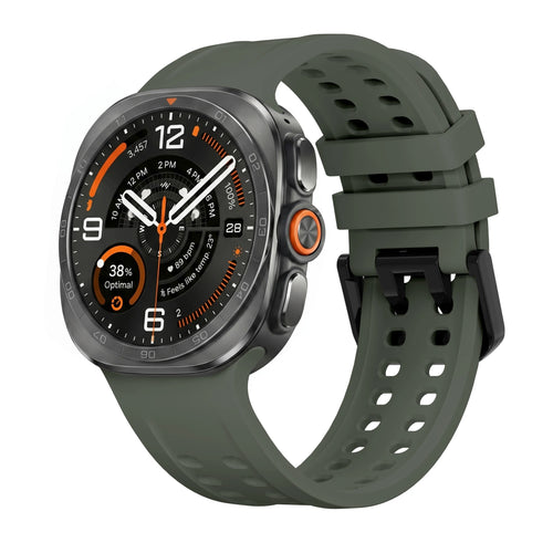 Samsung Galaxy Watch Ultra siliconen bandje (donkergroen)