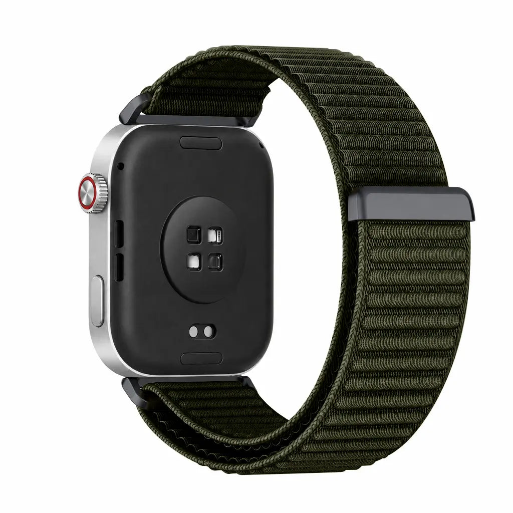 Redmi Watch 5 wave nylon bandje (donkergroen)