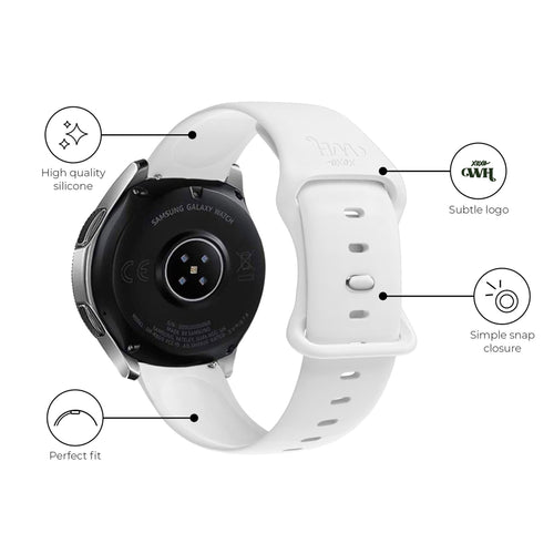 xoxo Wildhearts Samsung Galaxy Watch 6 - 44mm siliconen bandje (wit)