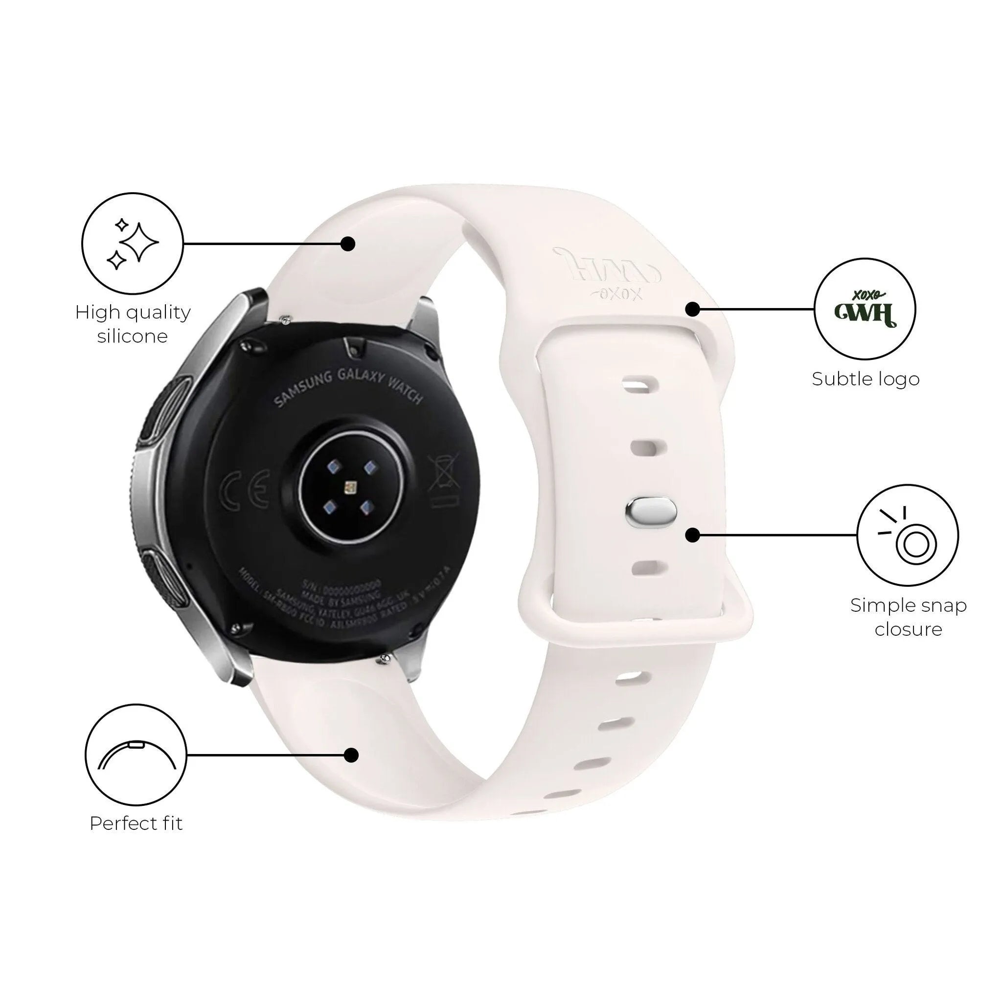 xoxo Wildhearts Polar Vantage M Silicone Strap (Beige)