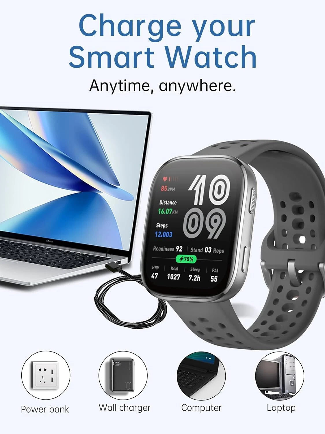 Amazfit Bip 6 oplader / oplaadkabel