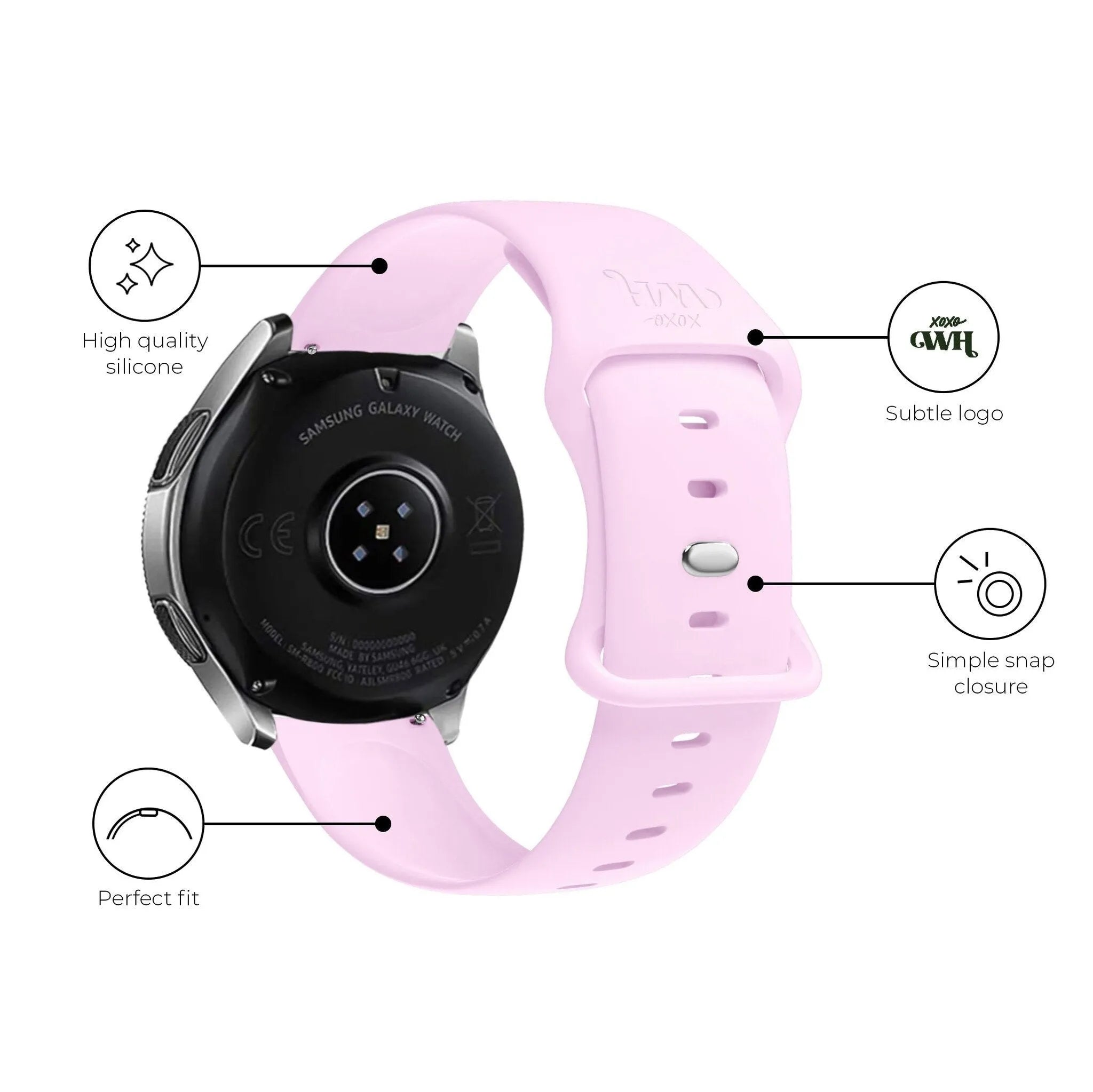 xoxo Wildhearts Polar Ignite 3 siliconen bandje (roze)