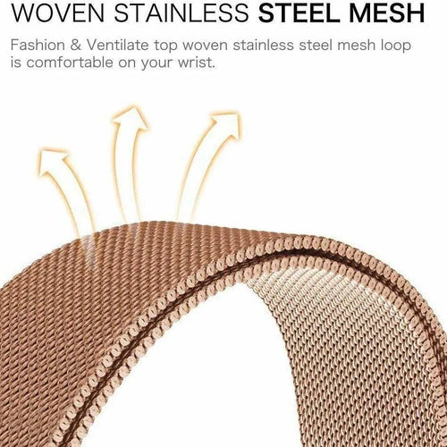Milanese Strap, rose gold, promotional banner