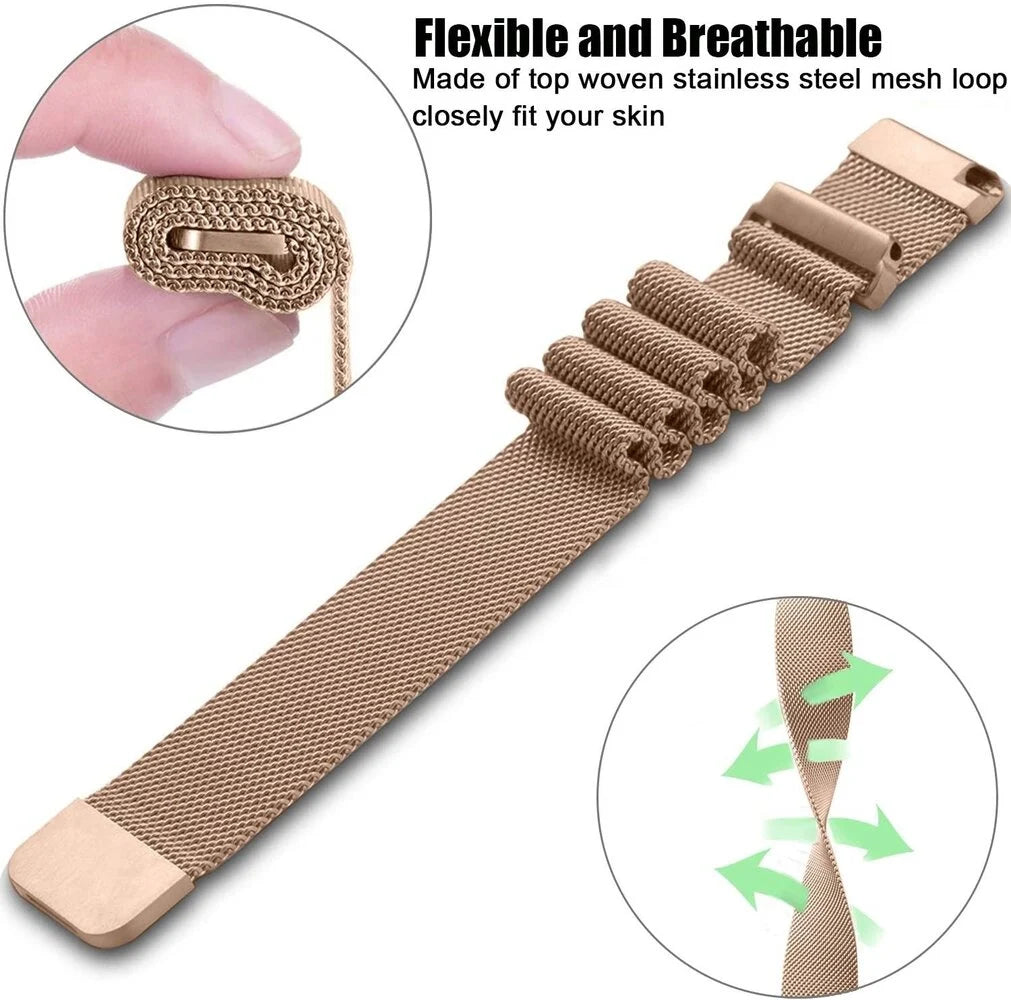 Redmi Watch 5 Active Milanese band (rosé goud)