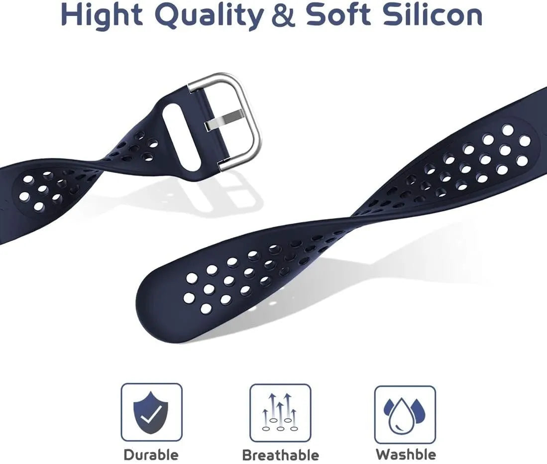 Breathable Silicone Strap, dark blue, promotional banner