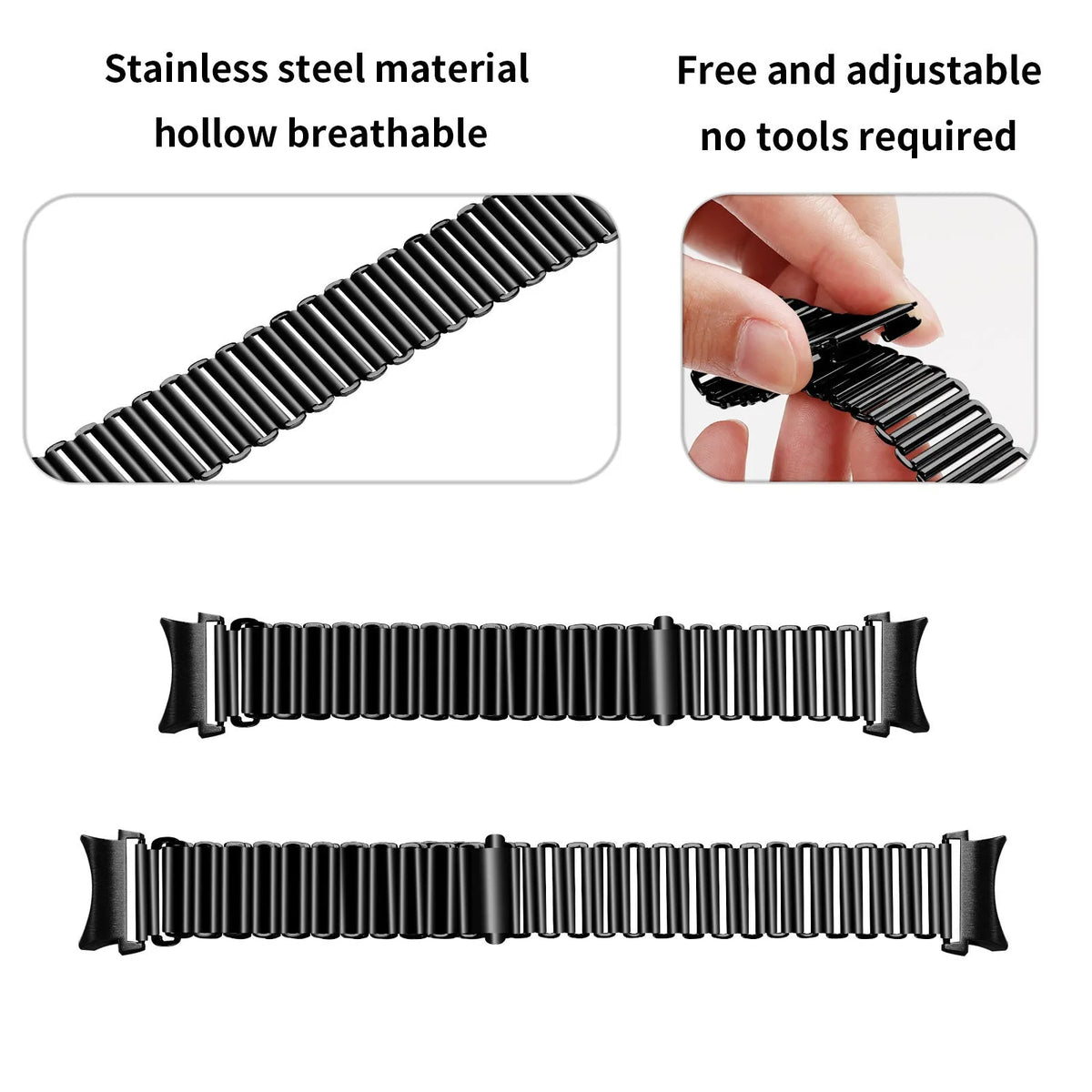 Steel Loop Strap, black, infographic (USP banner)