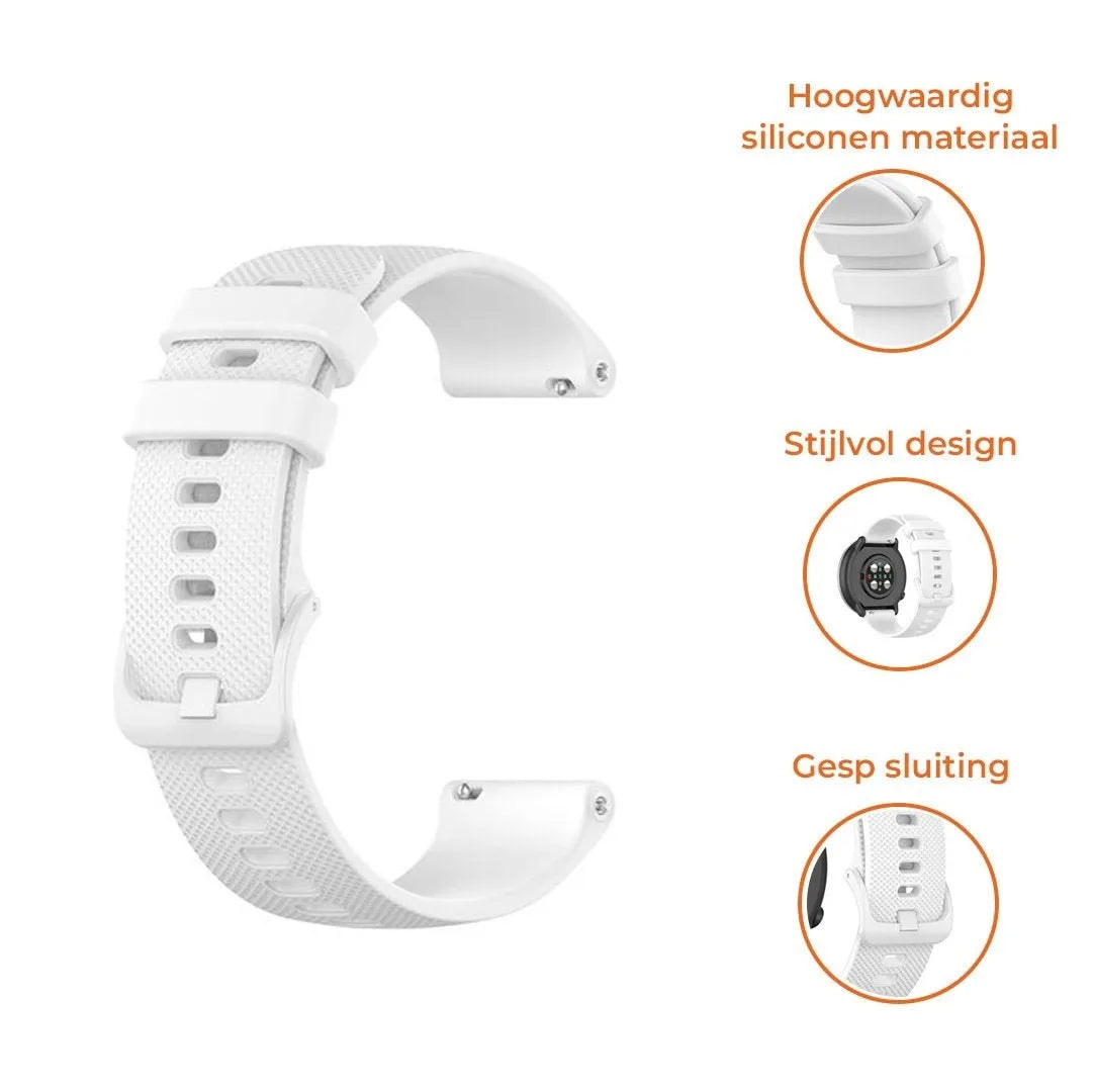 Polar Vantage V3 luxe siliconen bandje (wit)