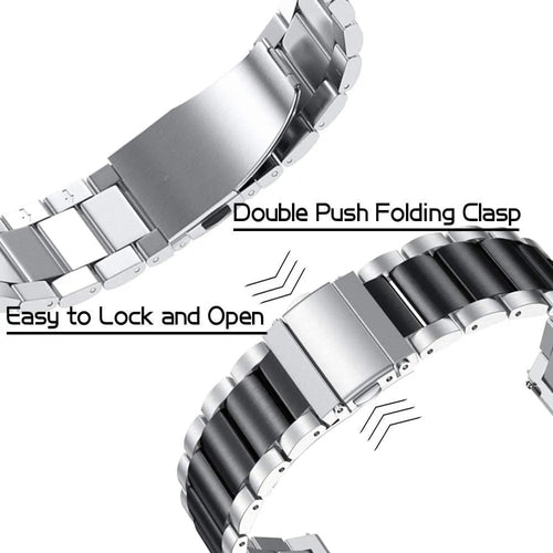 OnePlus Watch 3 - 43mm stalen band (zilver/zwart)