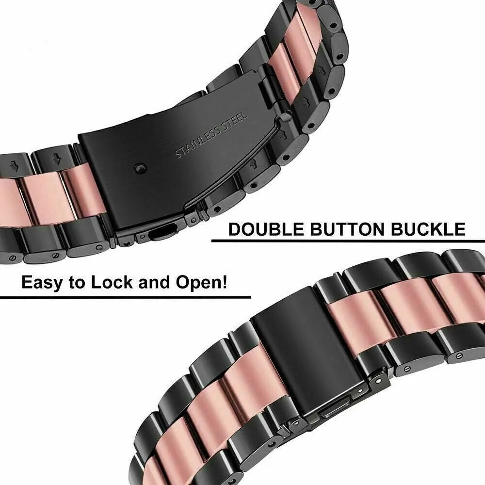 Oppo Watch X2 Mini stalen band (zwart/roze)