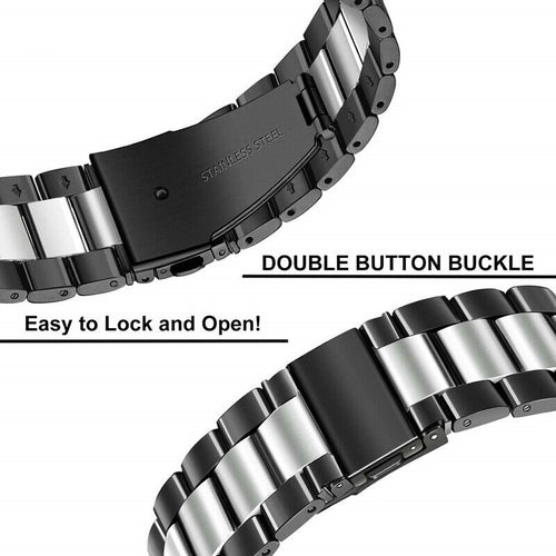 Garmin Vivoactive 6 stalen band (zwart/zilver)
