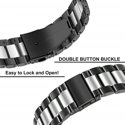 Garmin Venu 2 Plus Steel Strap (Black/Silver)