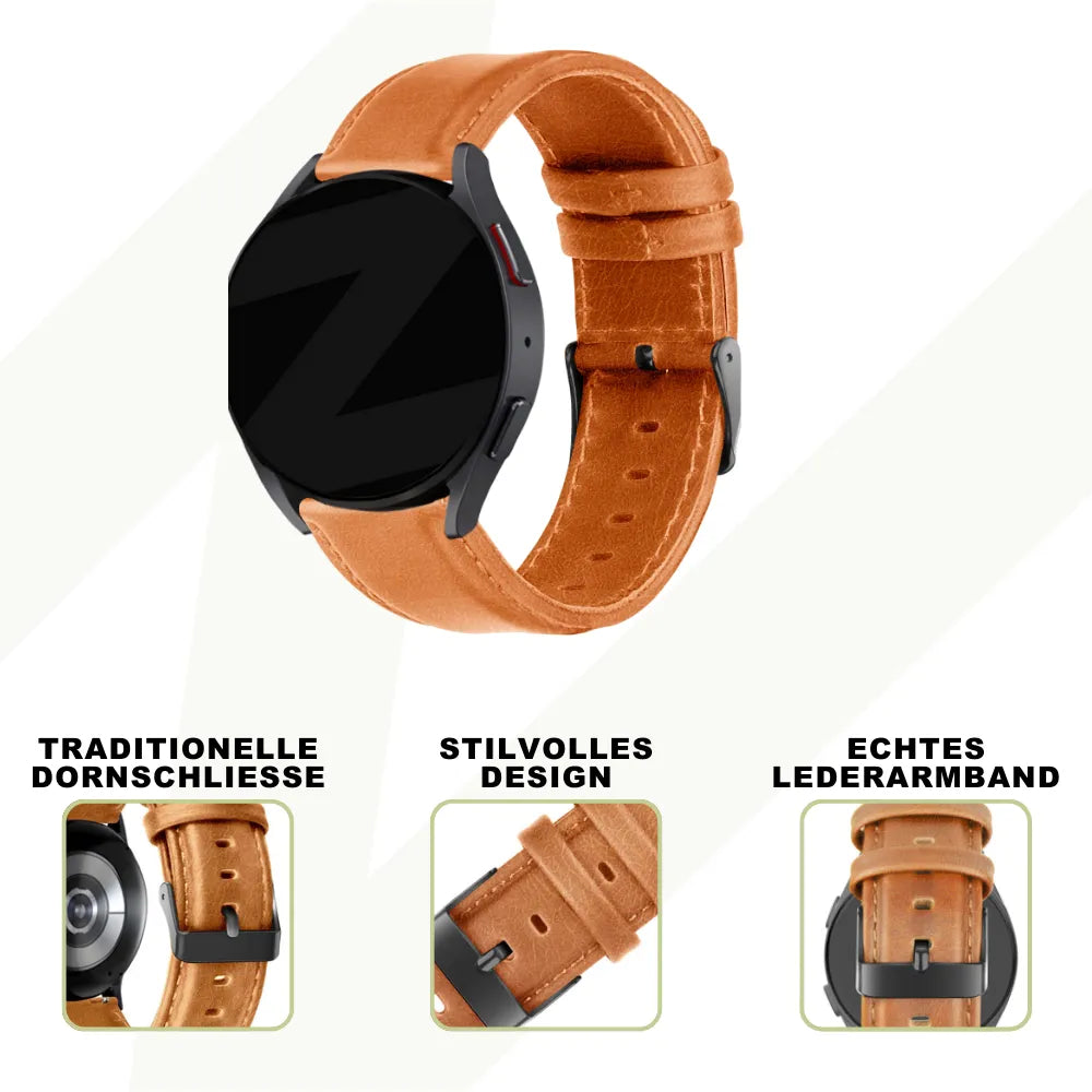 Bandz Coros Pace 2 lederen band 'Classic' (bruin)