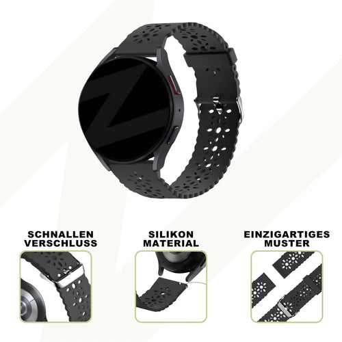 Patterned Silicone Strap, black, promotional banner