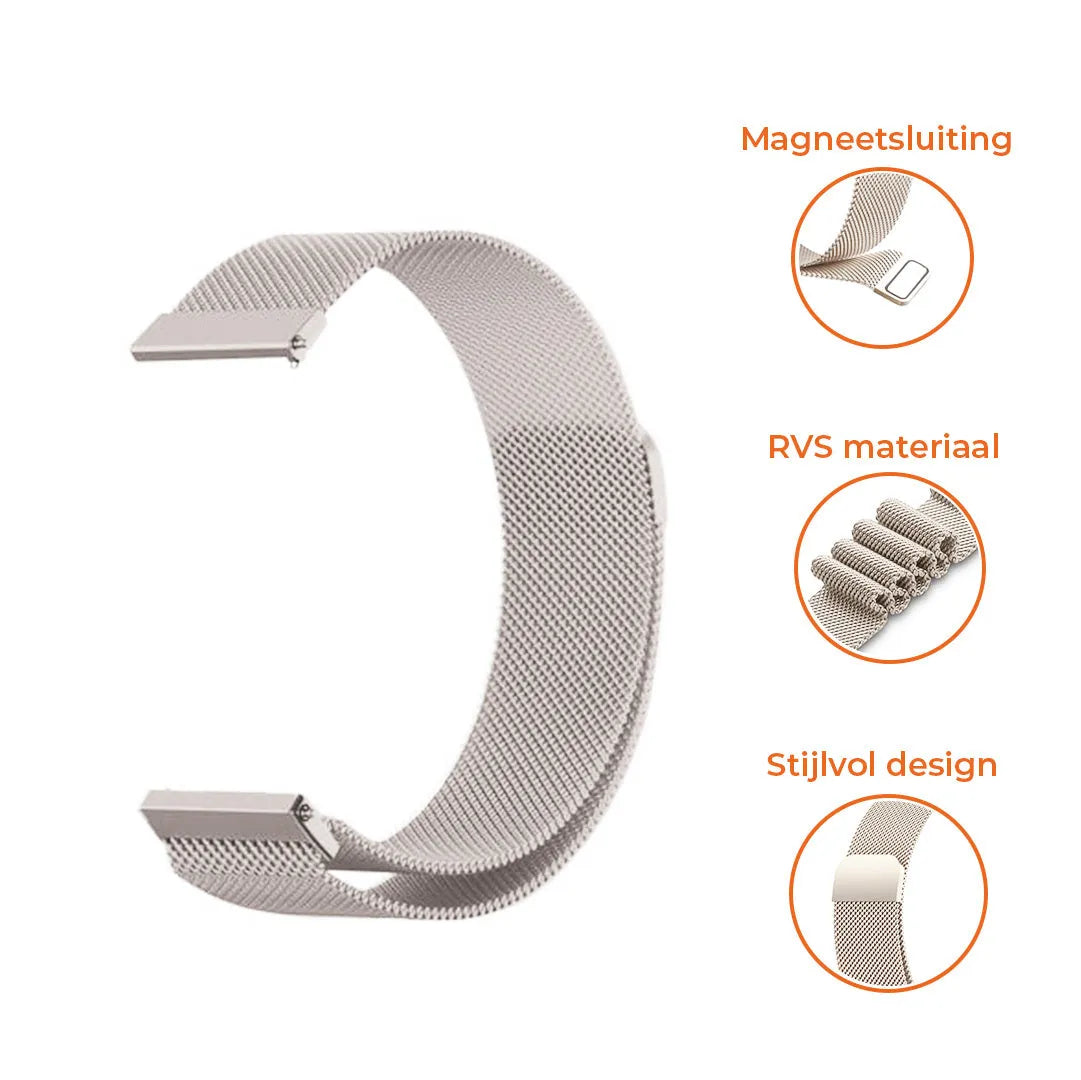 Amazfit Active Milanese band (sterrenlicht)