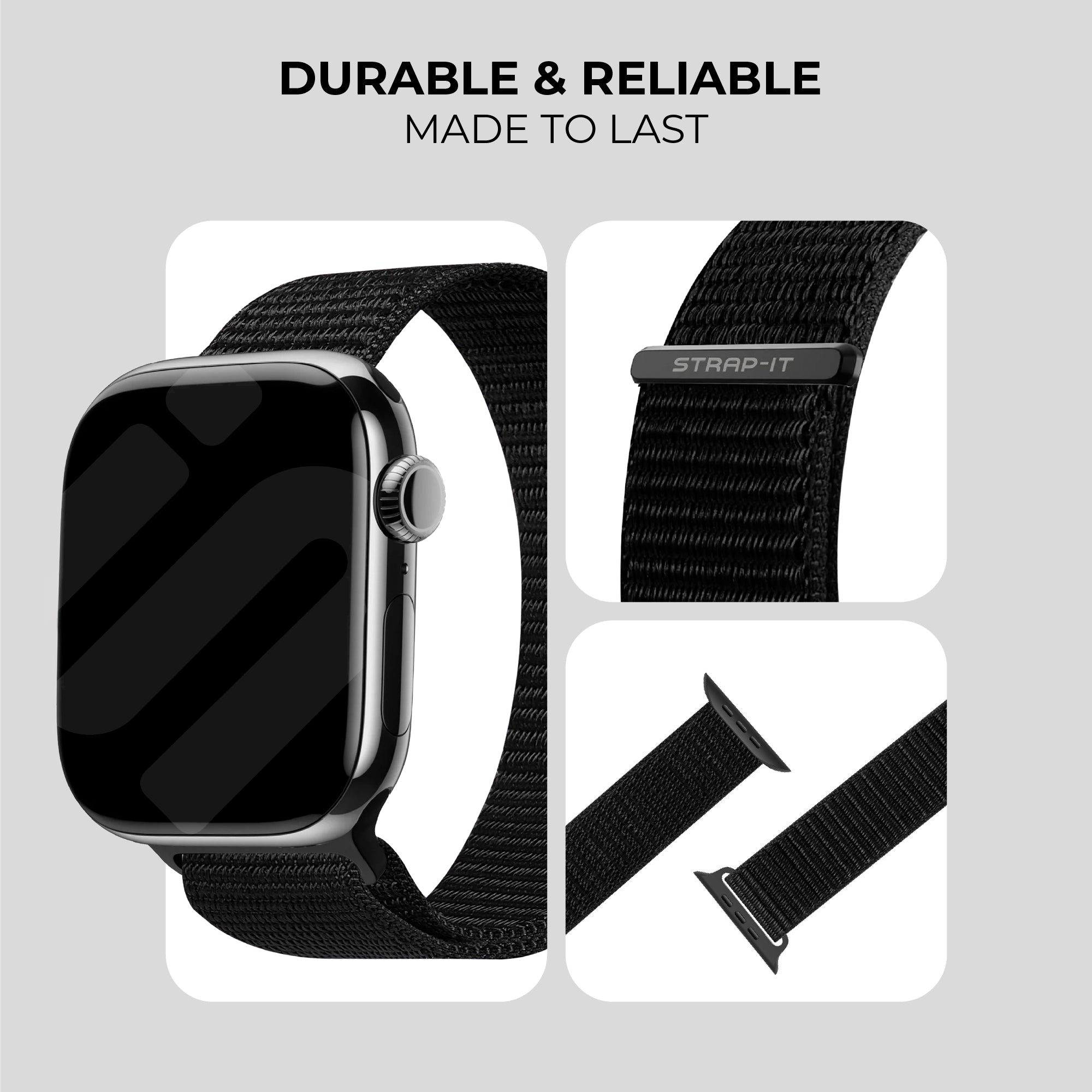 Apple Watch Ultra Nylon Strap (Black)