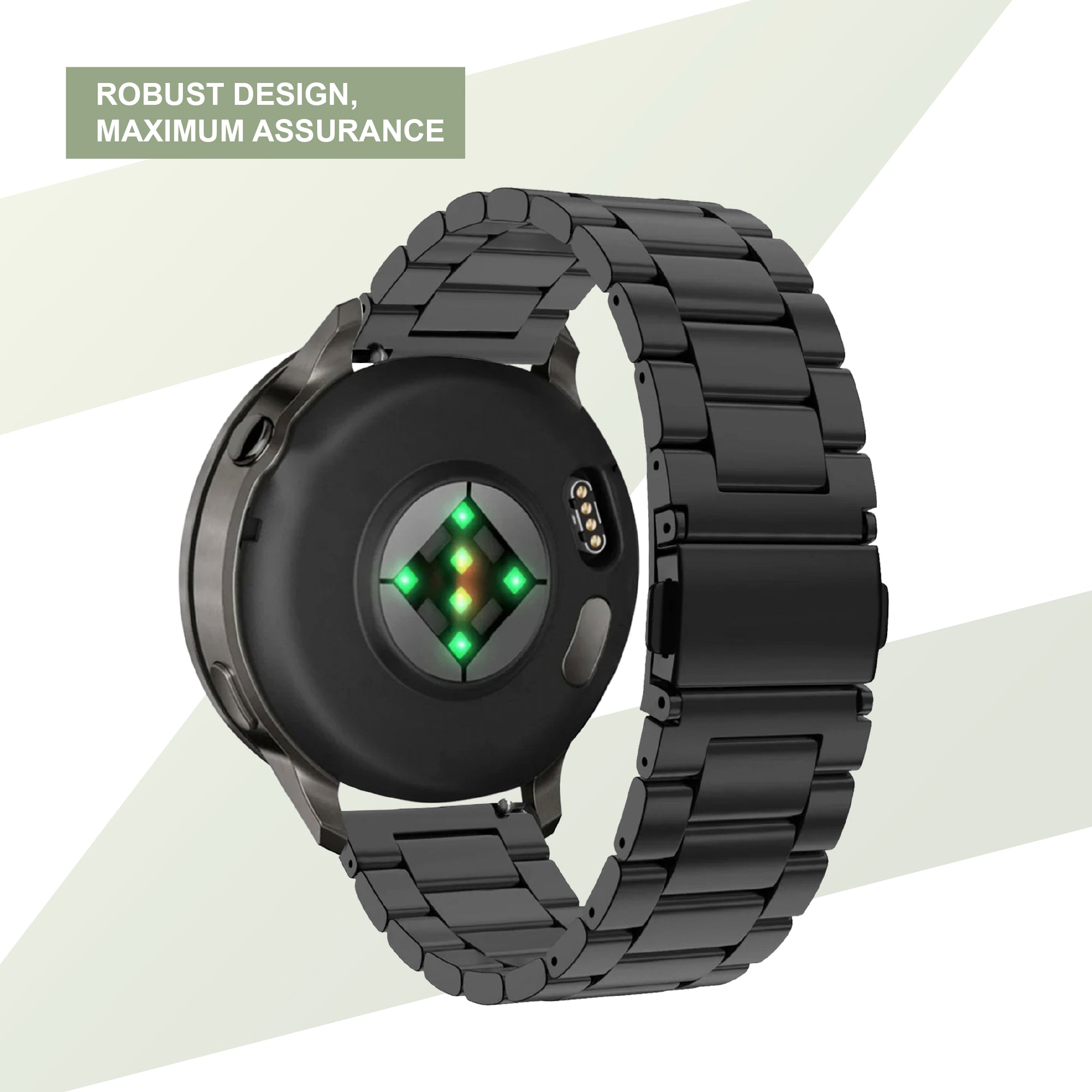 Garmin Venu 3s Steel Strap 'Classic' (Black)