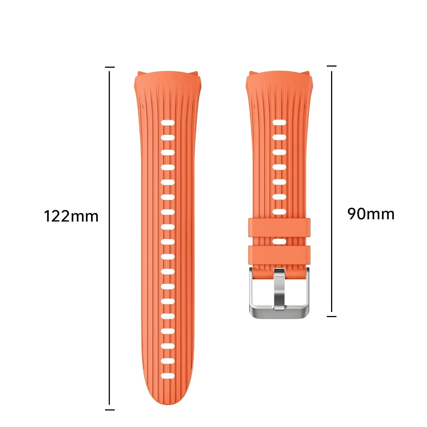 Huawei Watch 5 - 46mm siliconen bandje 'perfect fit' (oranje)