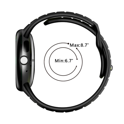 Google Pixel Watch 3 - 45mm sport duo band (zwart)