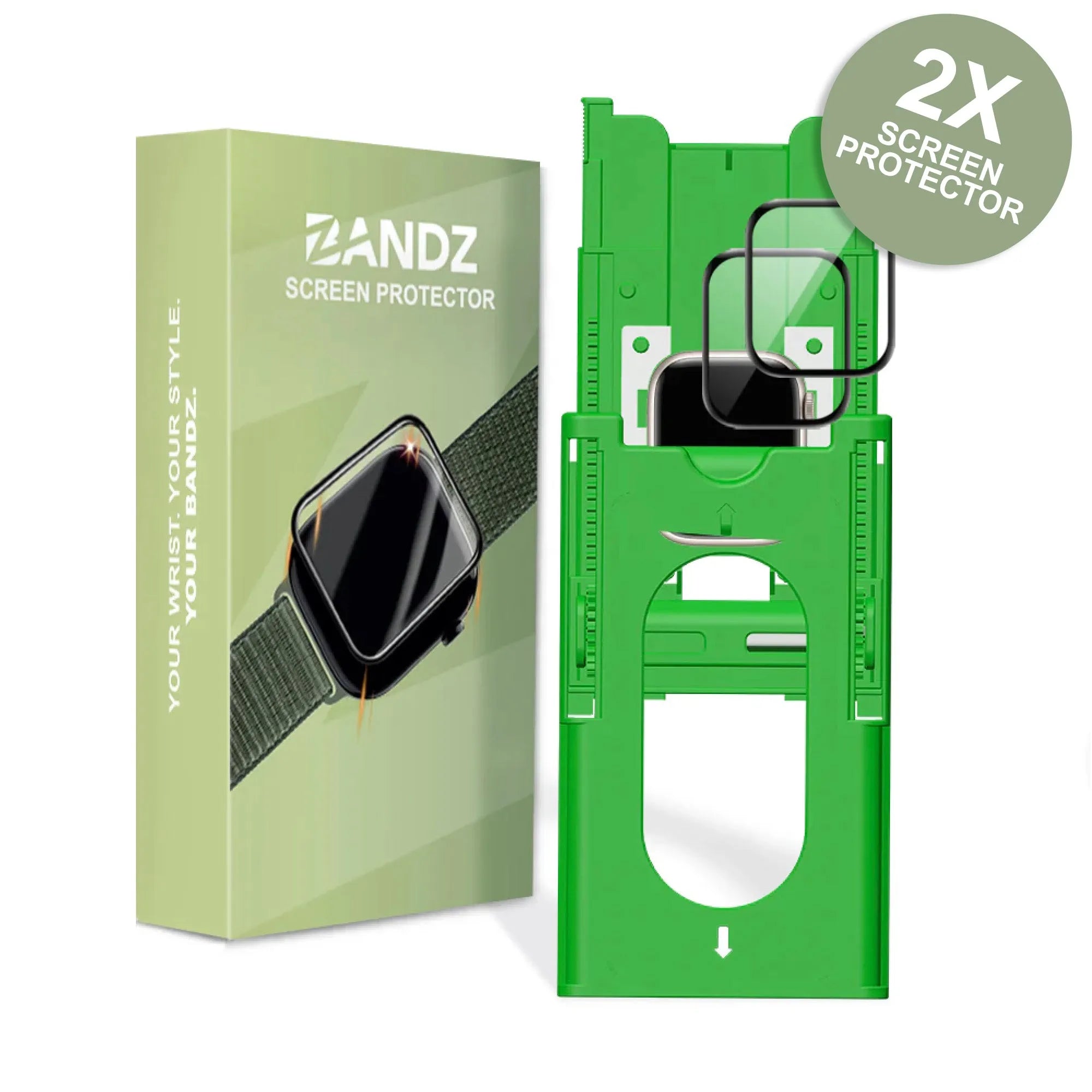 Bandz Apple Watch screenprotector met Premium Tool