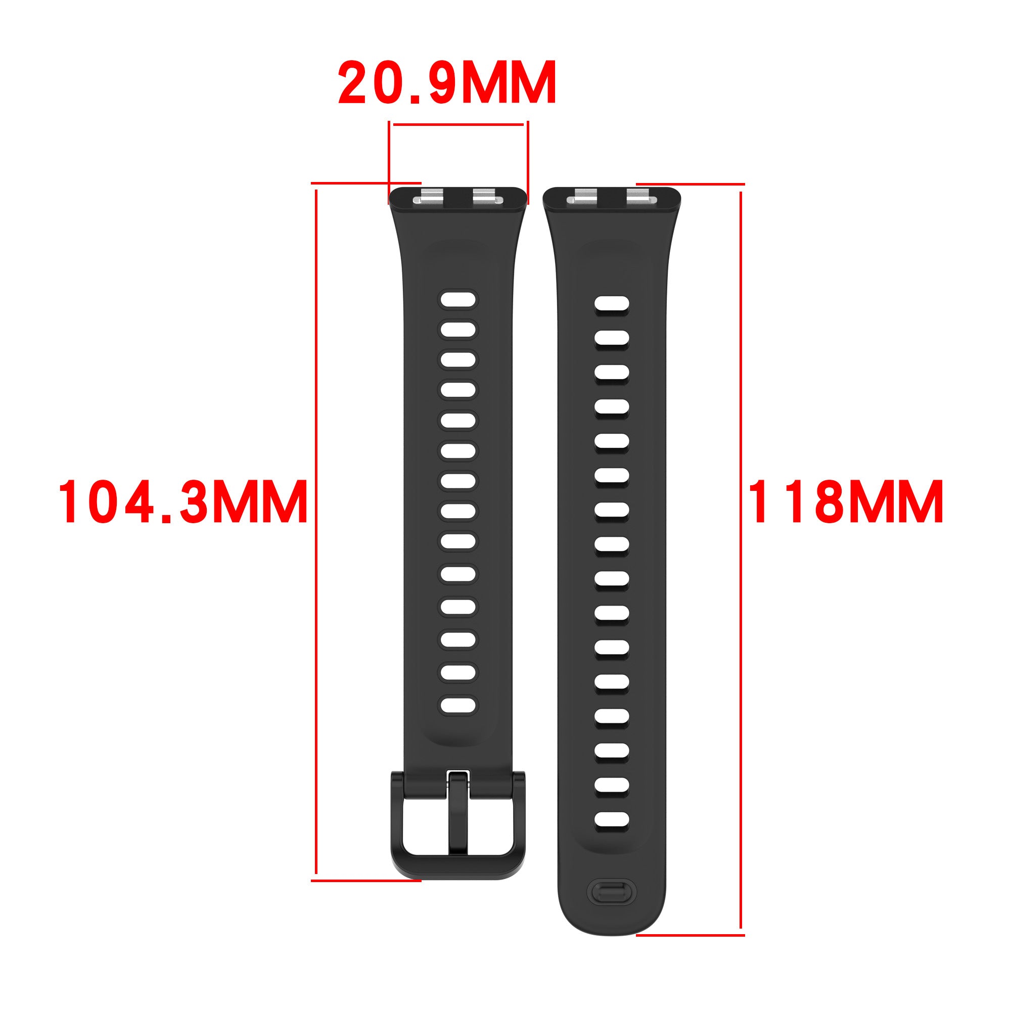 Huawei Band 11 siliconen bandje (wit)