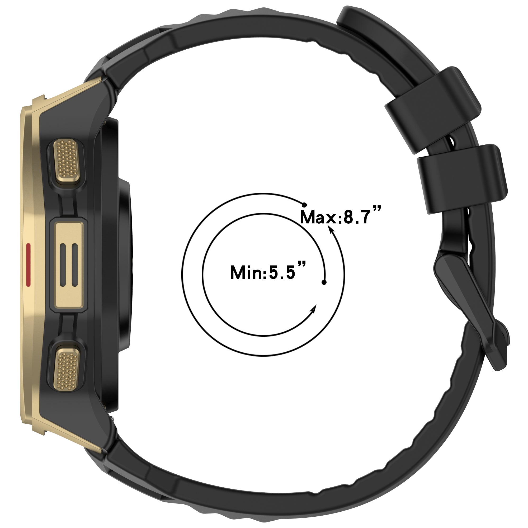 Amazfit T-Rex 3 Pro - 44mm siliconen bandje (donkerblauw)