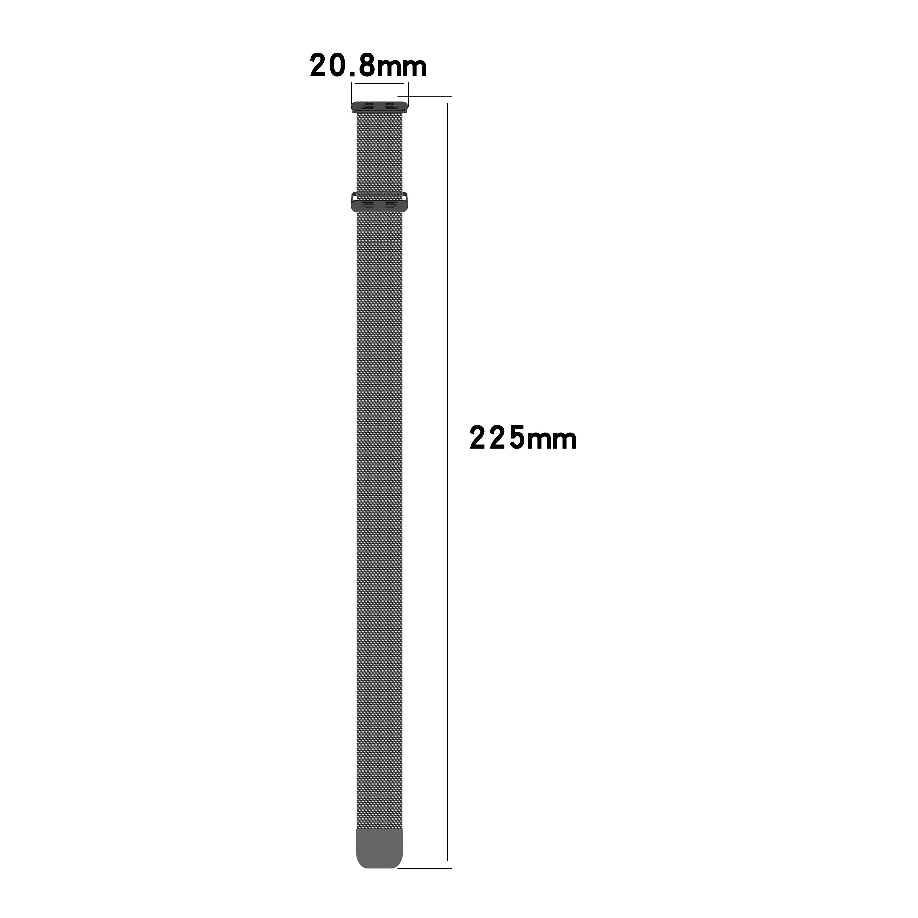 Huawei Band 11 Pro Milanese band (zilver)
