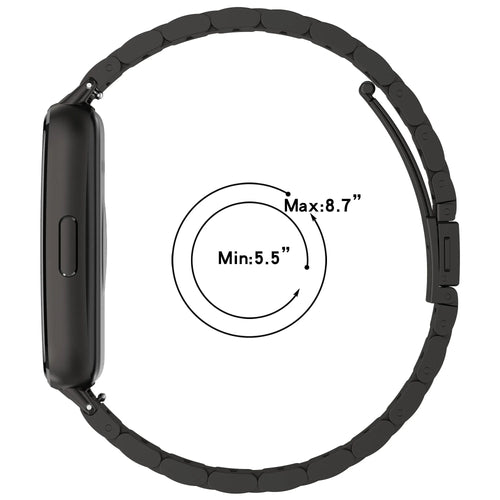 Huawei Band 11 stalen band (zwart)