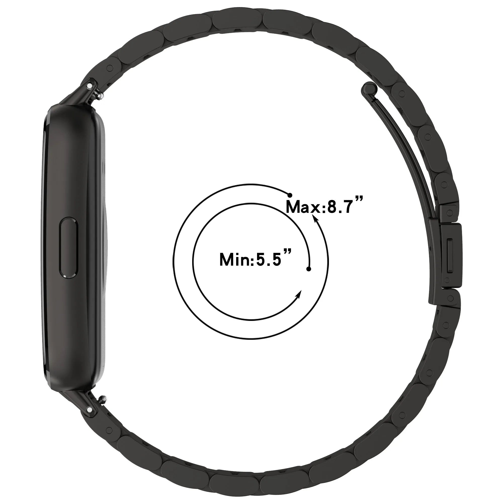 Huawei Band 11 stalen band (zwart)