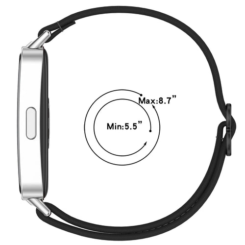 Huawei Band 10 elastisch bandje (zwart)