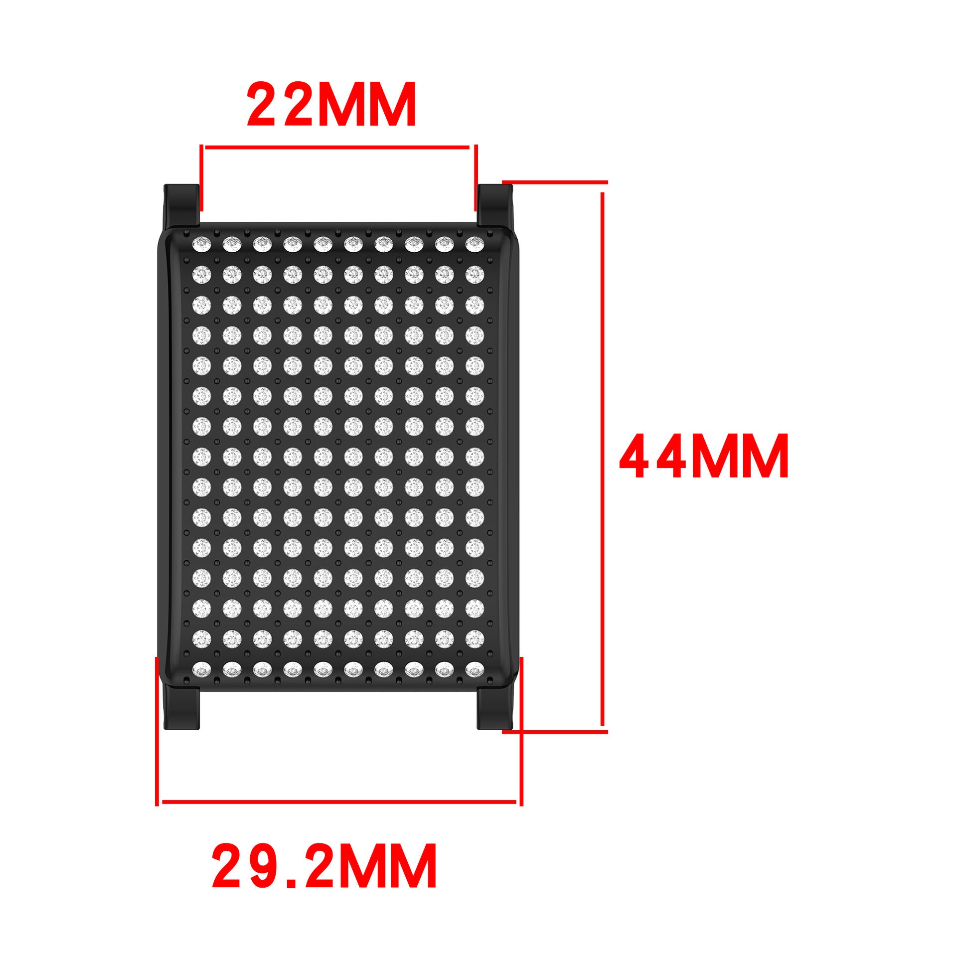 Diamond hard case geschikt voor Whoop (zwart)