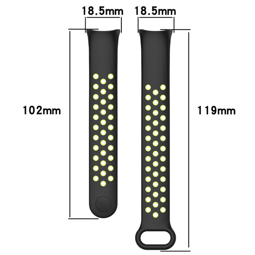 Xiaomi Smart Band 10 sport bandje (zwart/lime)