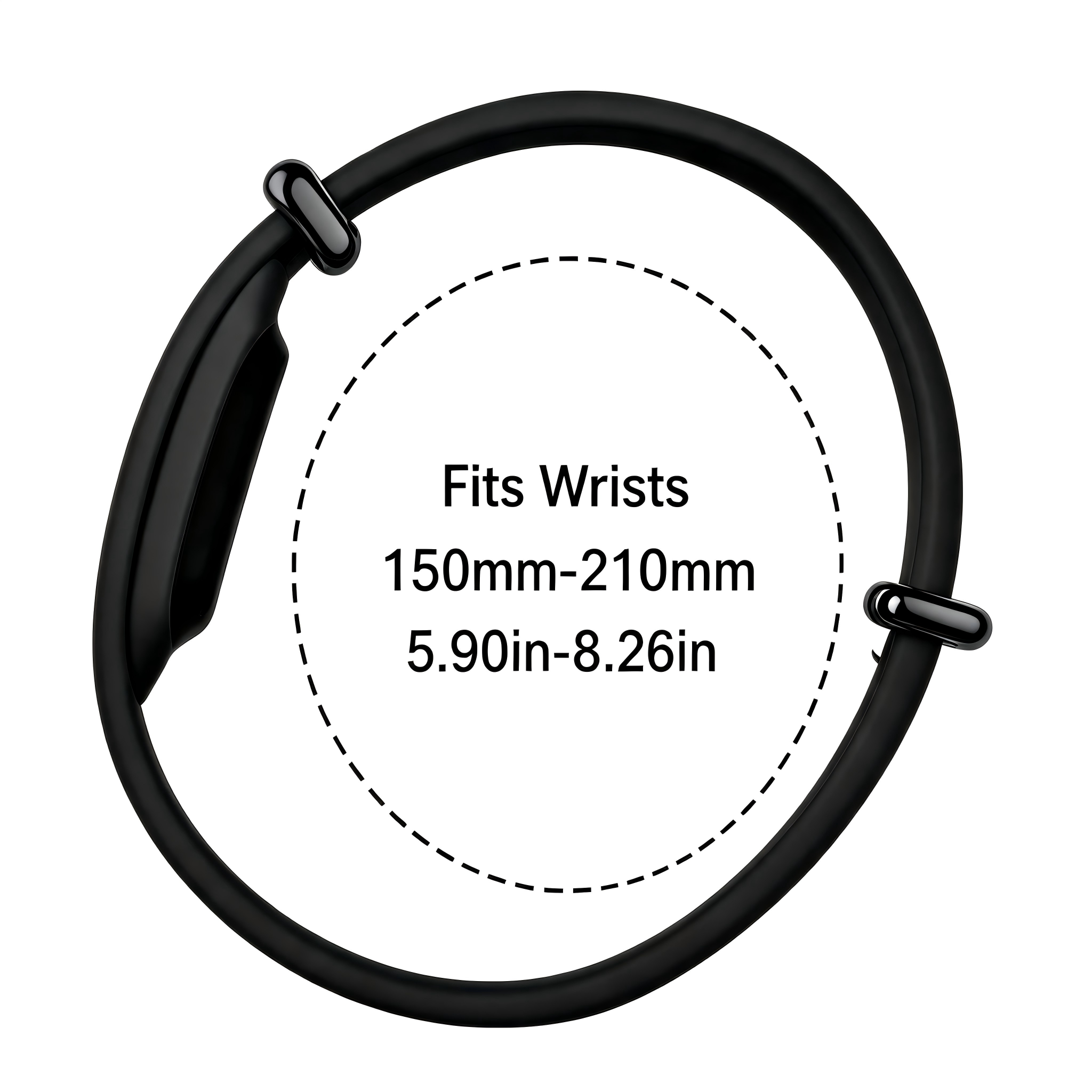 Fitbit Air siliconen bandje (zwart)