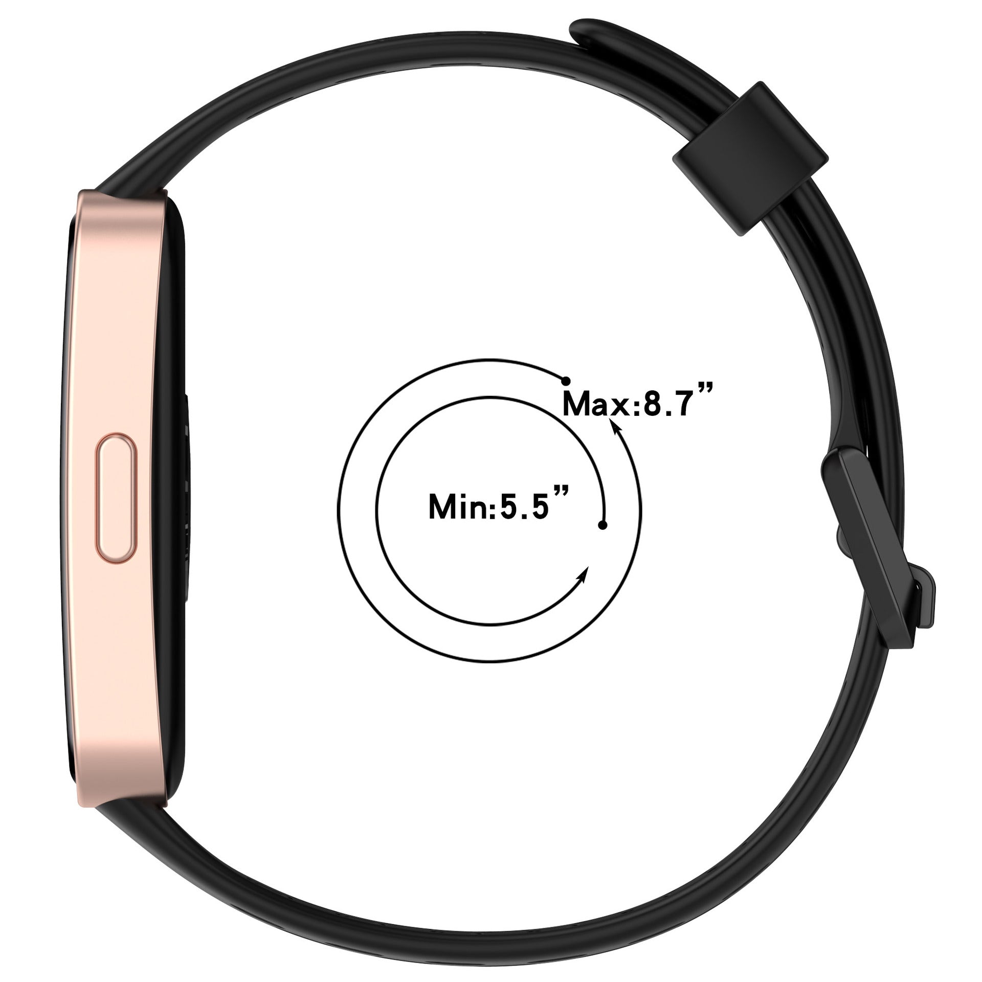 Huawei Band 9 siliconen air bandje (zwart)