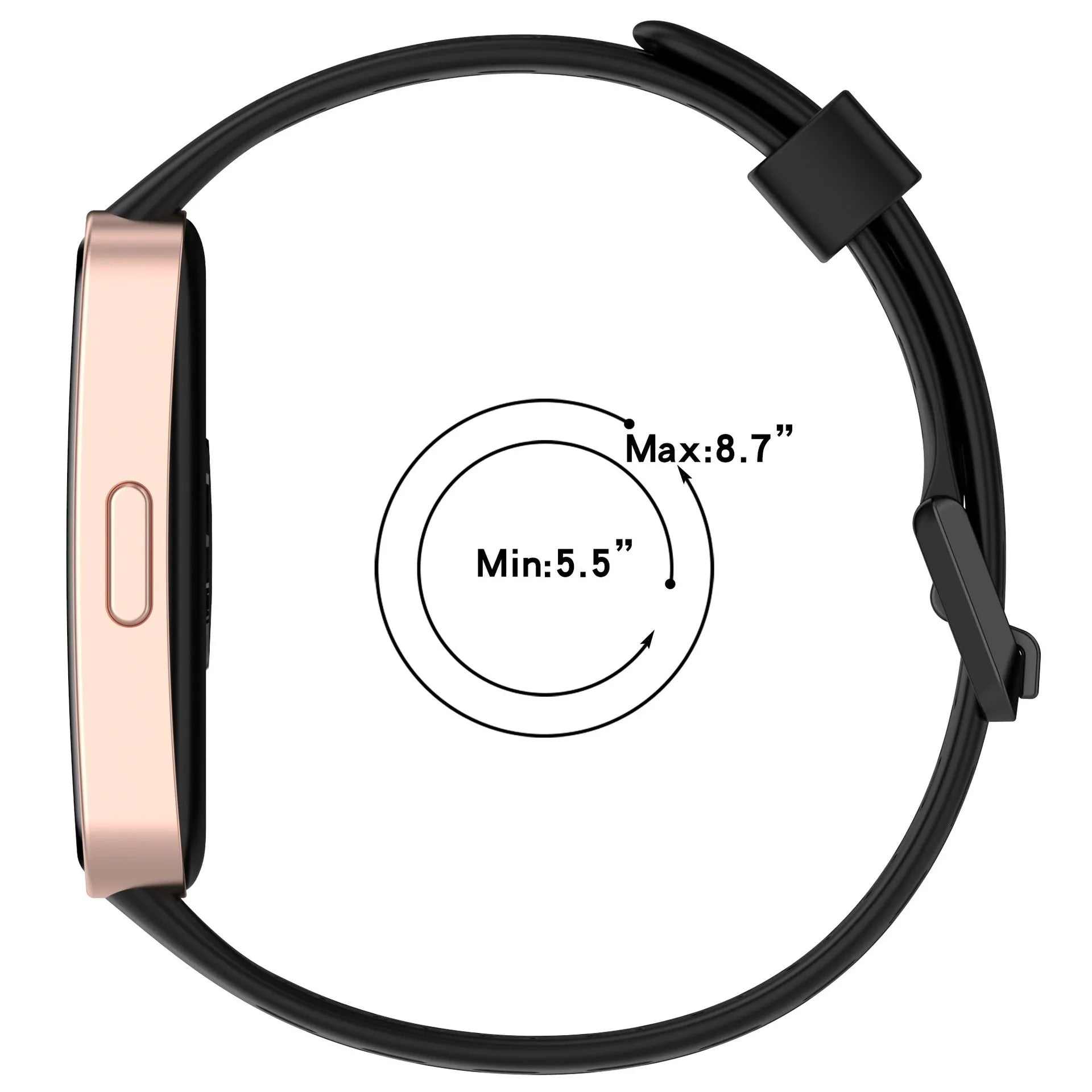 Huawei Band 8 siliconen air bandje (zwart)