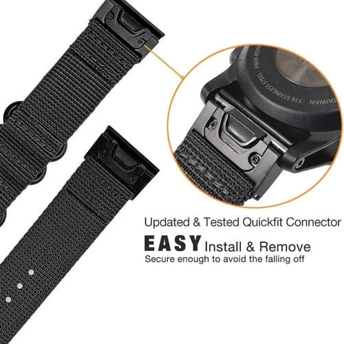 Garmin Fenix 8 Pro - 47mm Nylon Strap with Buckle (Black)