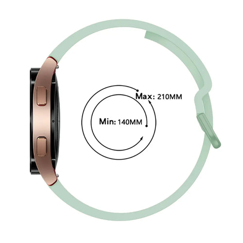 Samsung Galaxy Watch 5 Pro Buckled Silicone Strap (Light Green)