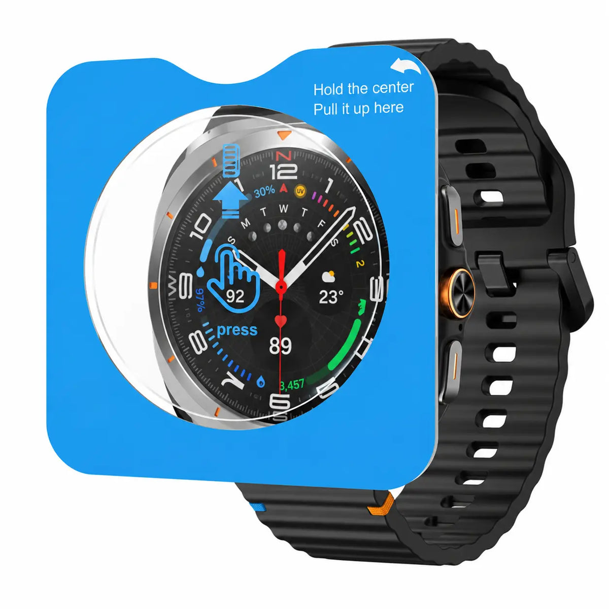 Screenprotector met One-Click Tool - Samsung Galaxy Watch Ultra 2