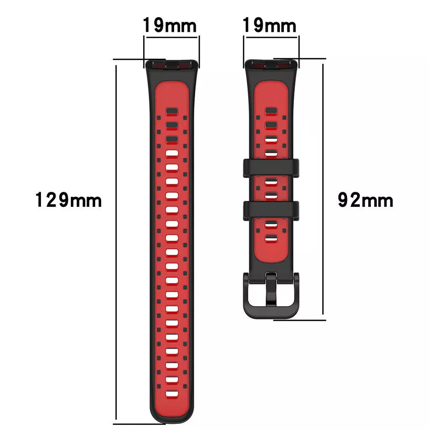 Huawei Band 9 sport bandje (zwart/rood)