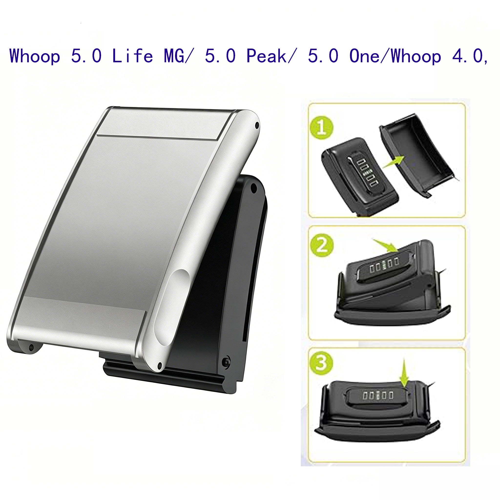 WHOOP 5.0 Steel Strap (Silver)