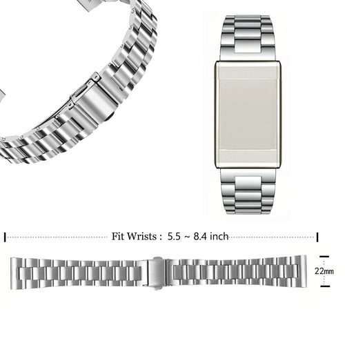 WHOOP 5.0 Steel Strap (Silver)