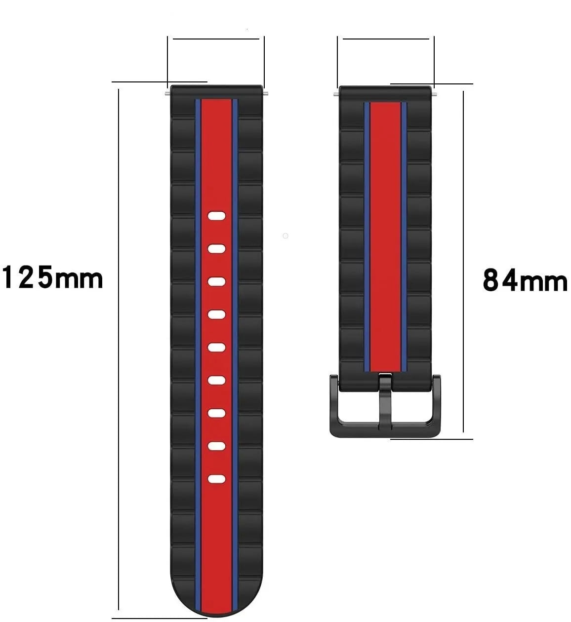 Honor Magic Watch 2 Special Edition band (zwart/rood)