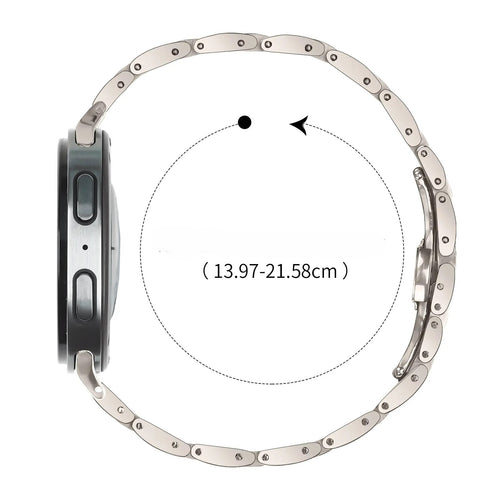 Samsung Galaxy Watch 8 - 40mm slimfit stalen band (sterrenlicht)