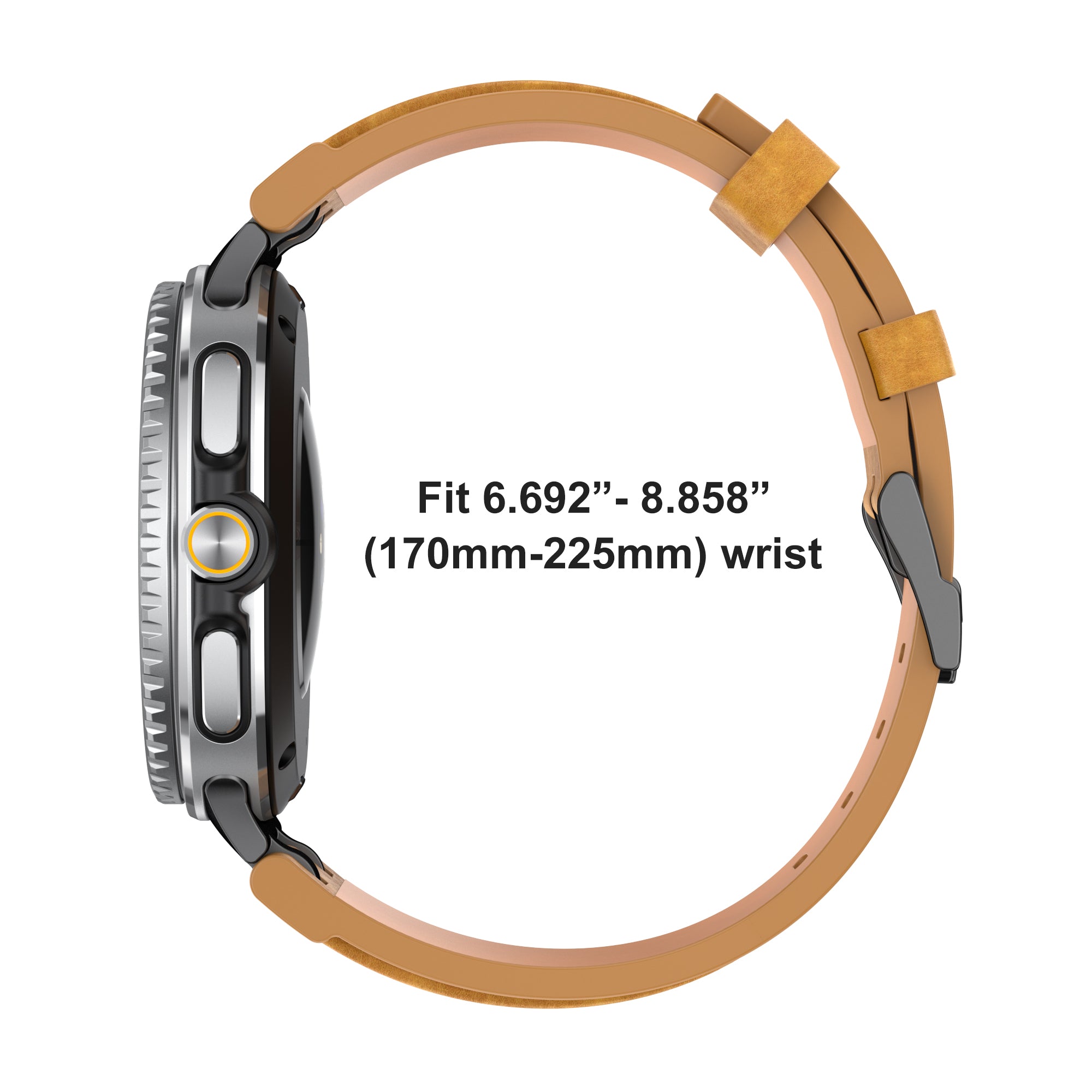 Samsung Galaxy Watch 8 - 40mm solide lederen band (bruin)