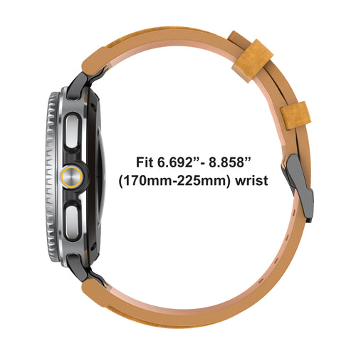 Samsung Galaxy Watch 8 Classic Solid Leather Strap (Brown)