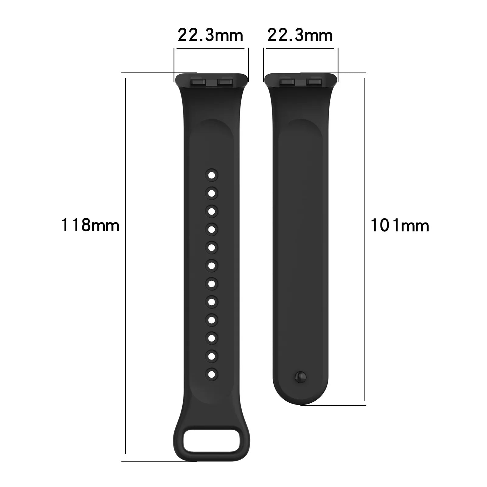 Honor Band 10 TPU bandje (zwart)
