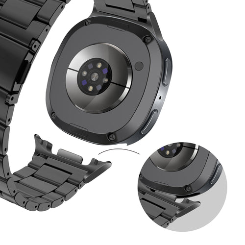 Bandz Samsung Galaxy Watch 8 Classic Steel Strap 'Classic' (Black)